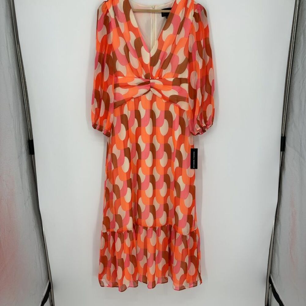 Donna Morgan Cream/Coral Paradise Dress